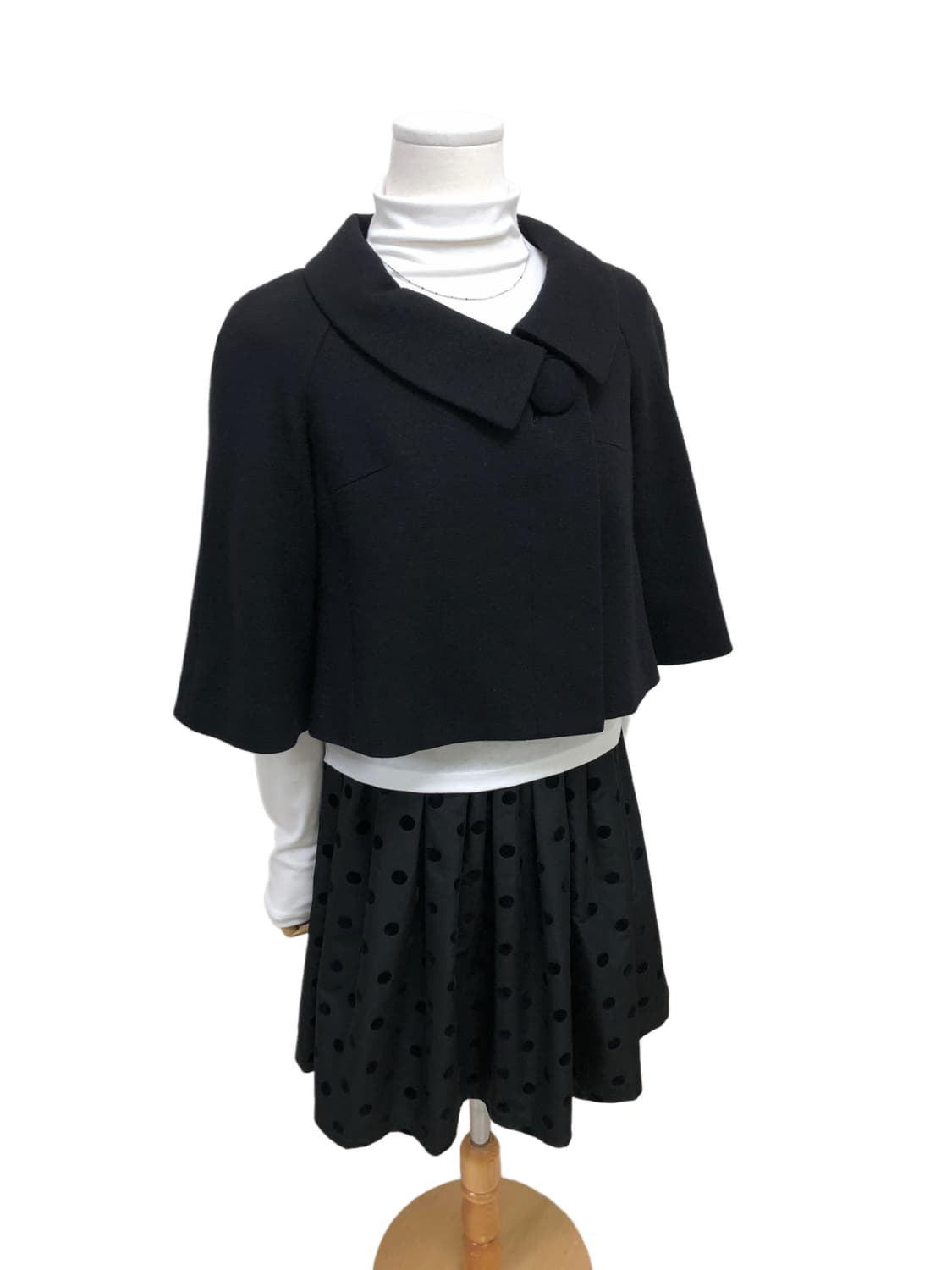  ef-de 울 앙고라 혼방 블랙 숏재킷 코트 상품이미지5