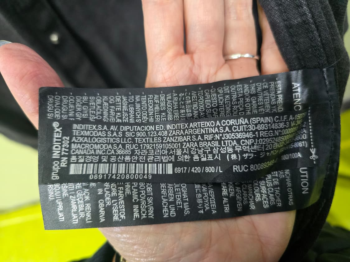 자라 릴렉스드핏 데미지 셔츠 데님  자켓 (L) 상품이미지7