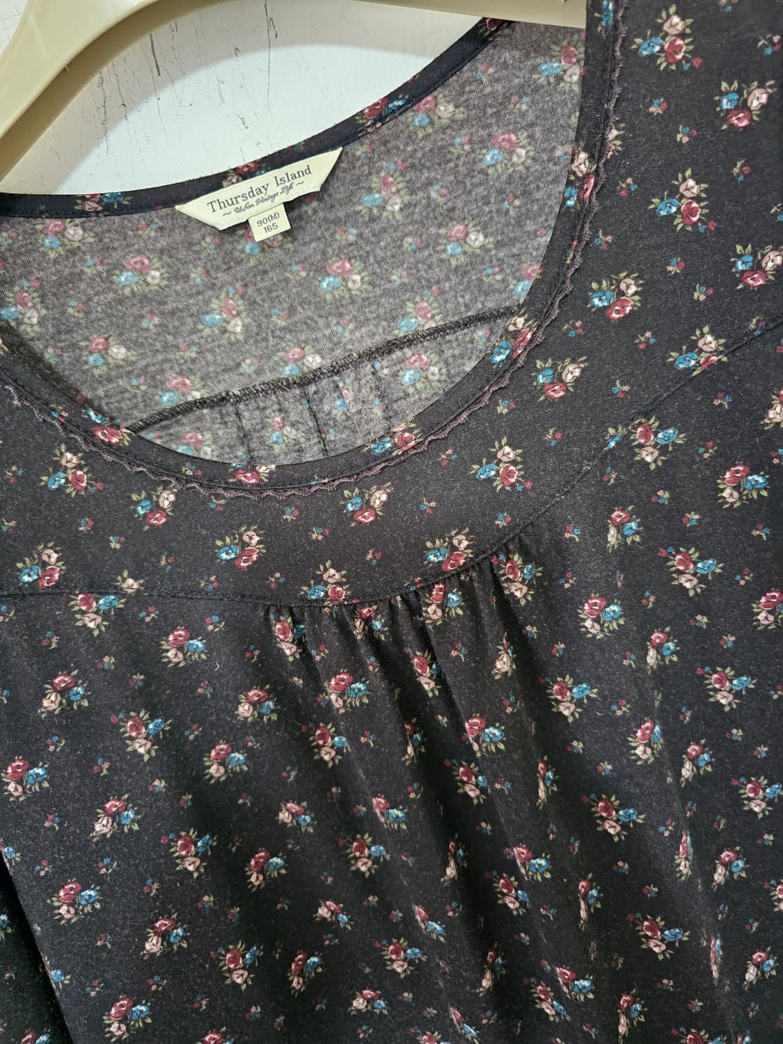 써스데이아일랜드  진갈색 7부  원피스 M. 상품이미지2