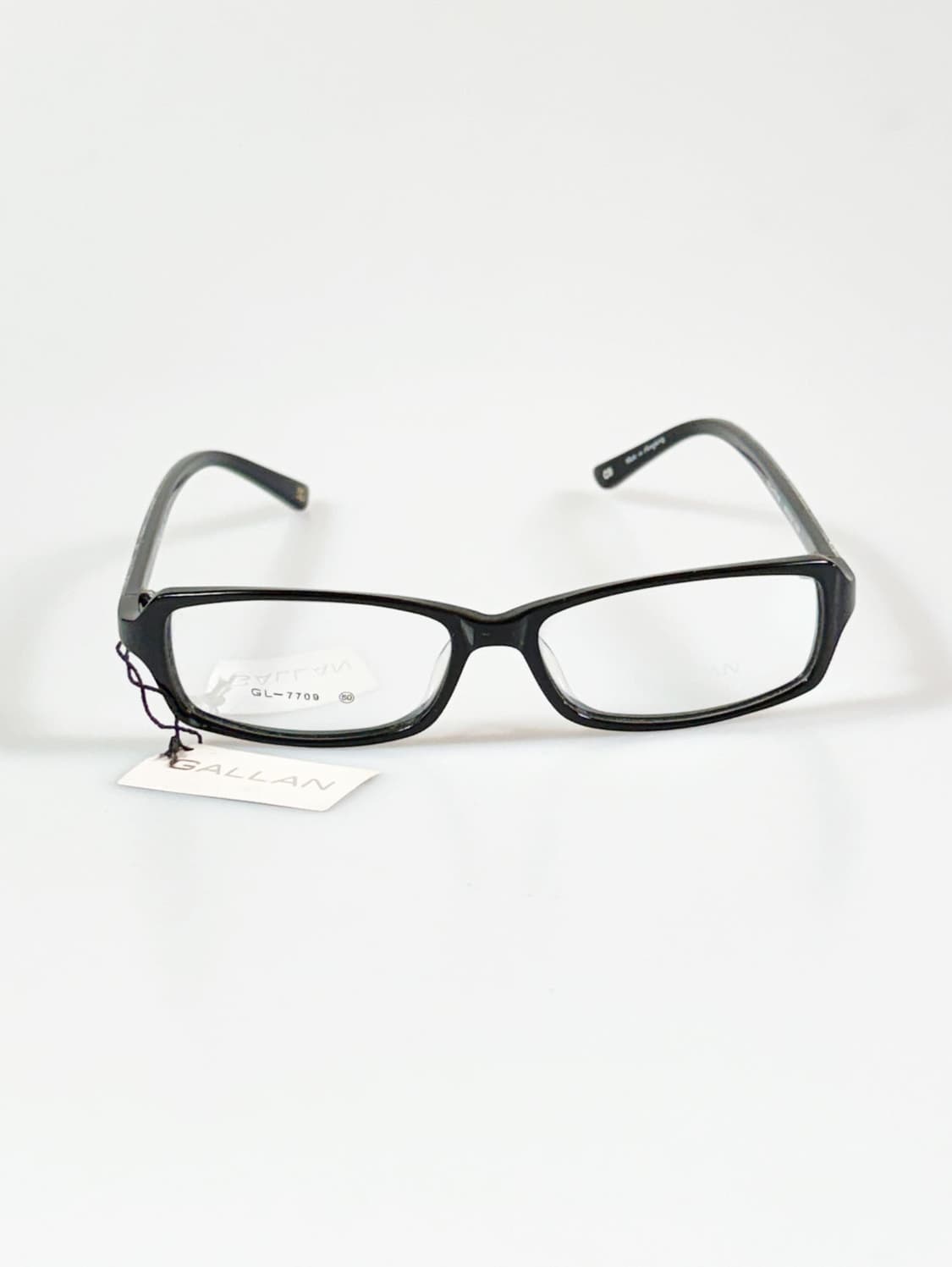 GALLAN 블랙 스퀘어 뿔테 프레임 빈티지 안경 상품이미지2