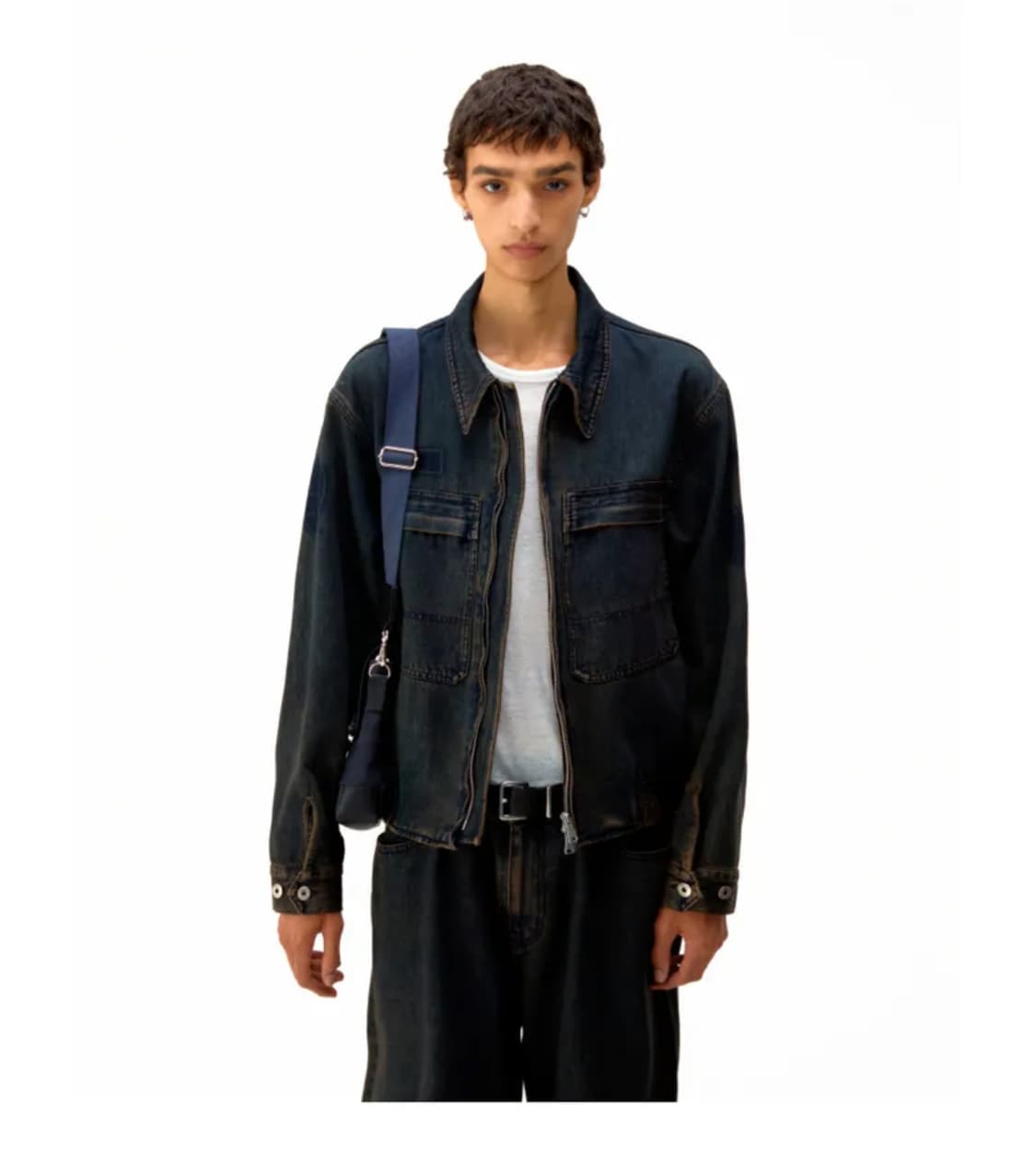 쿠어 틴트 데님집업 자켓 M 상품이미지3