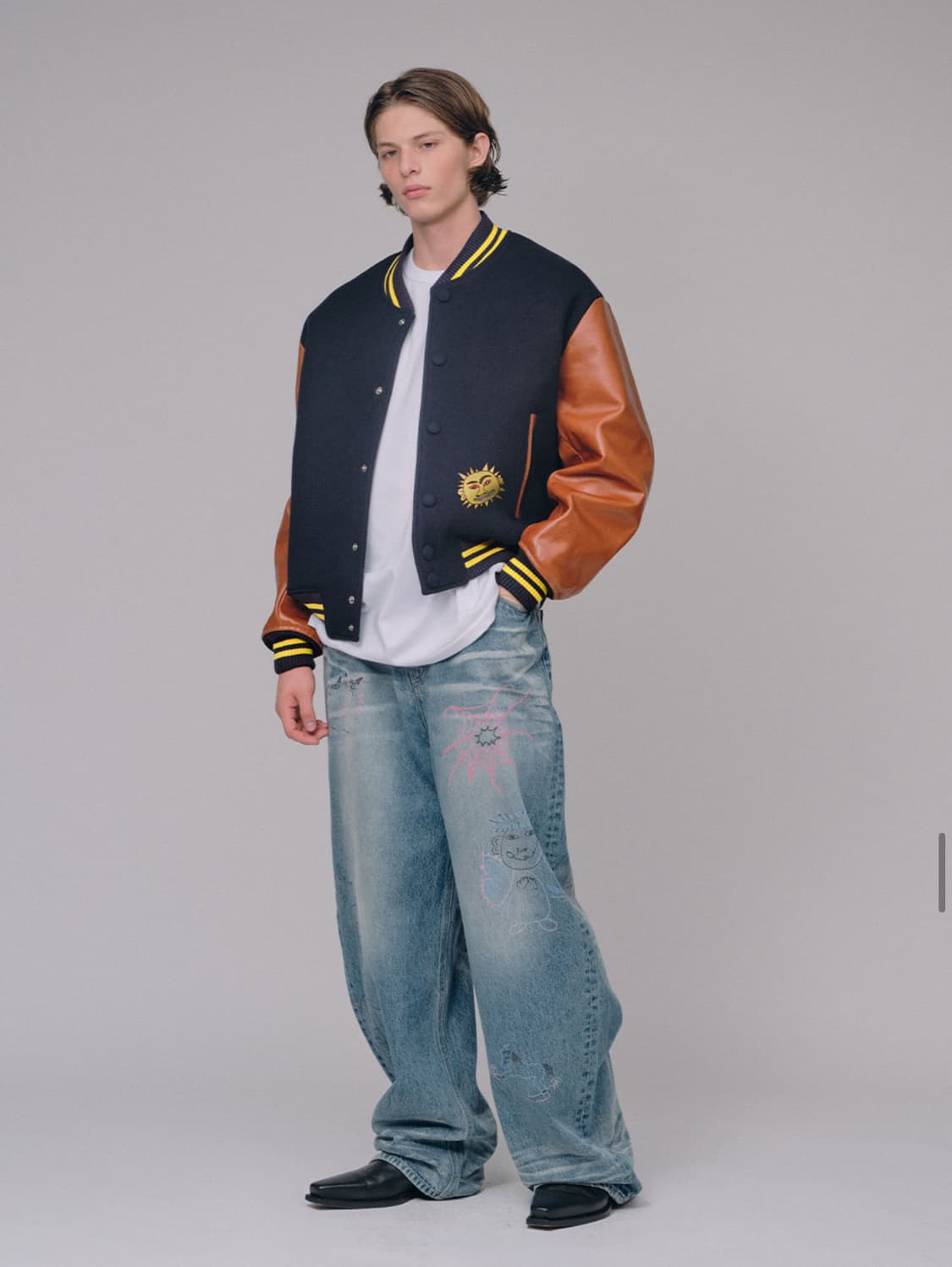 STU X HANK Varsity Jacket 바시티 자켓 팔아요 상품이미지5