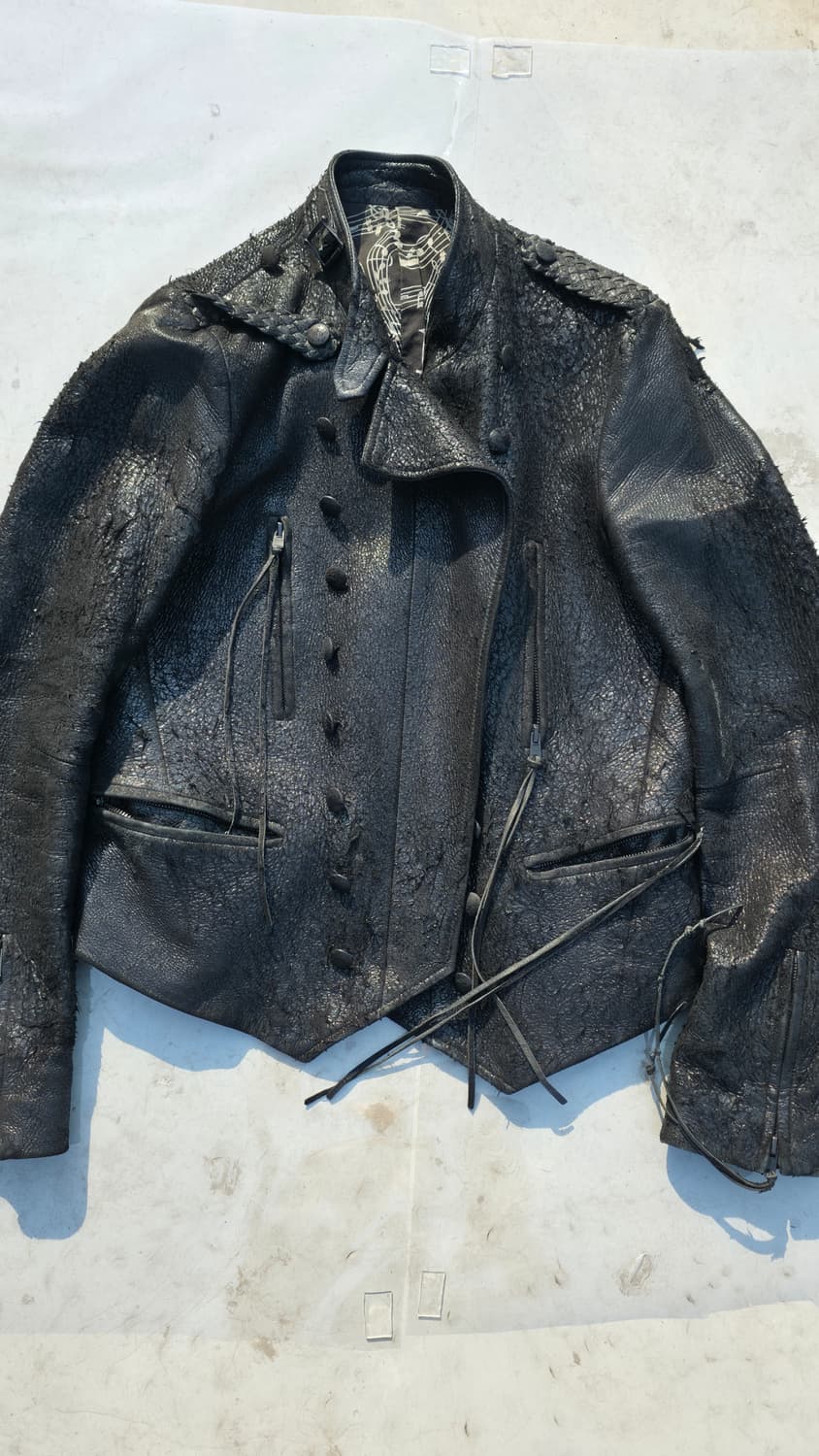 [당분간만 판매]넘버나인 07ss 나폴레옹 레더 자켓 상품이미지1