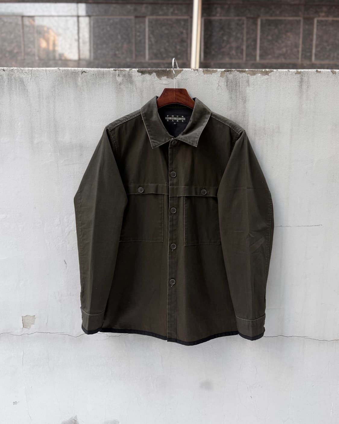 four bars 코티드 자켓 상품이미지1