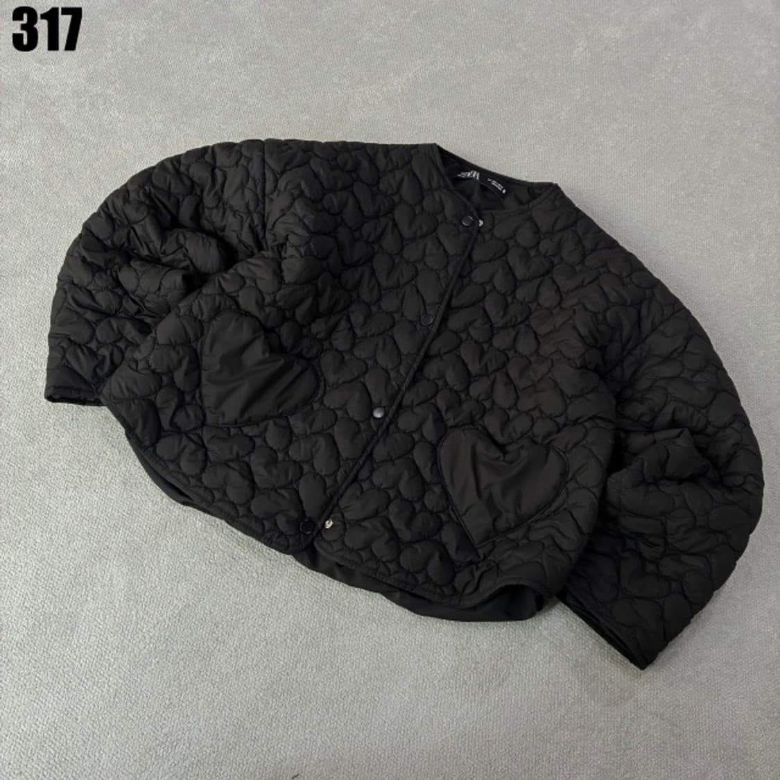 자라 하트무늬 경량패딩 상품이미지1