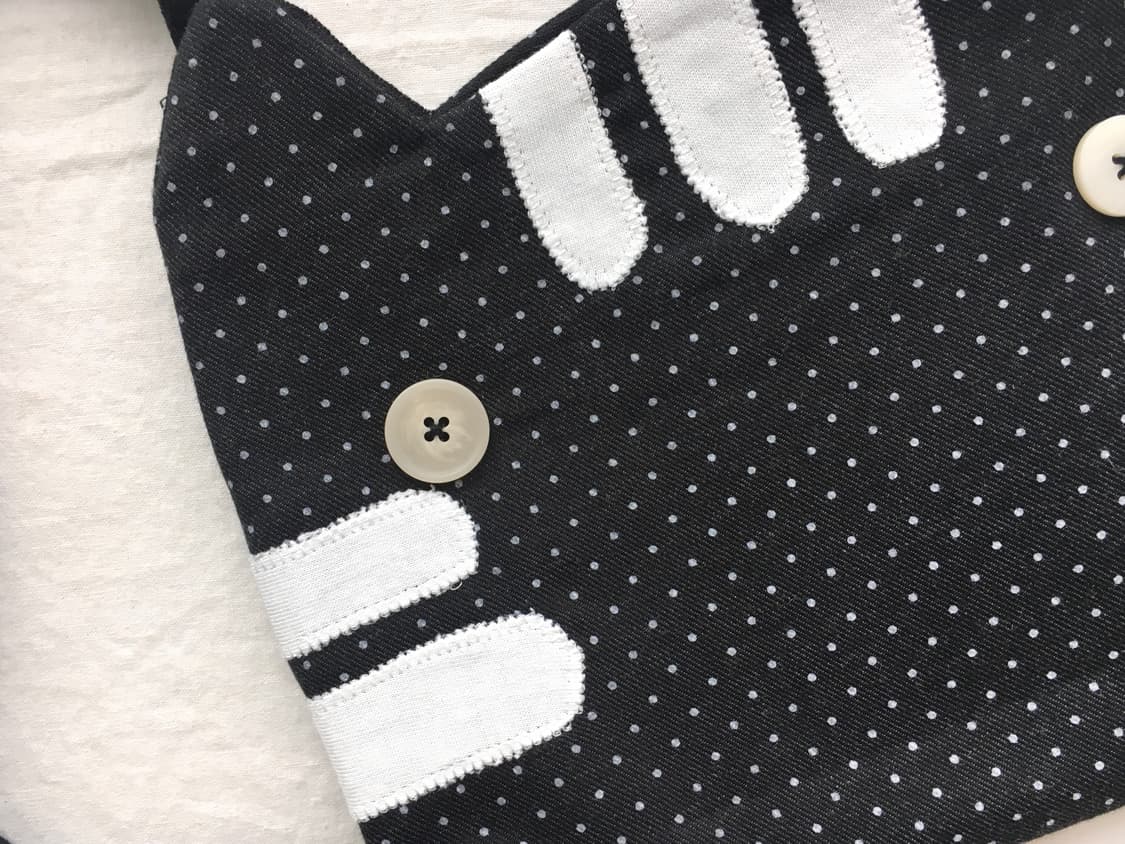 [HAND MADE] 핸드메이드 고양이 도트 크로스백 모리걸 상품이미지3