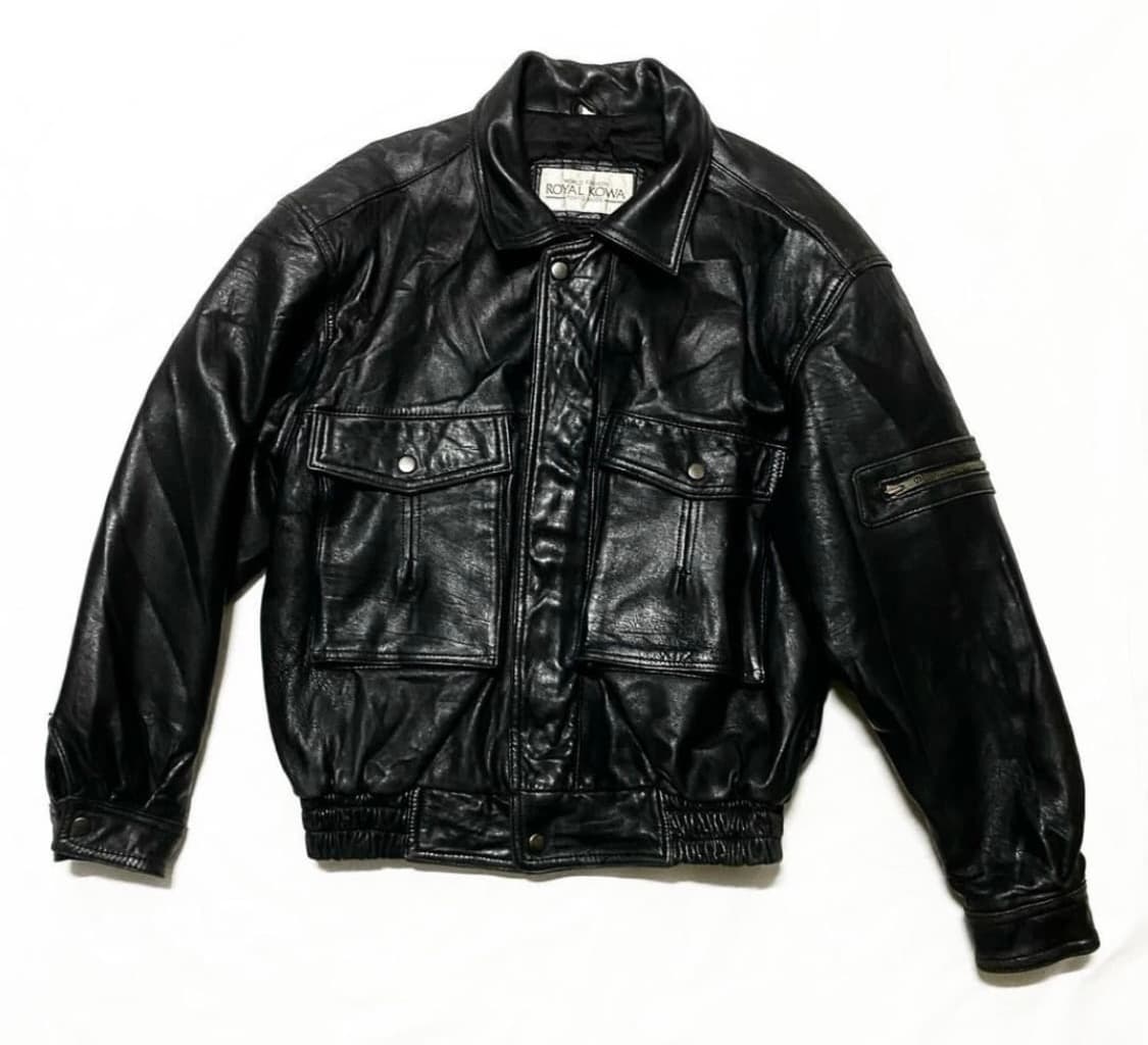 Royal Kowa 레더 봄버 자켓 상품이미지1