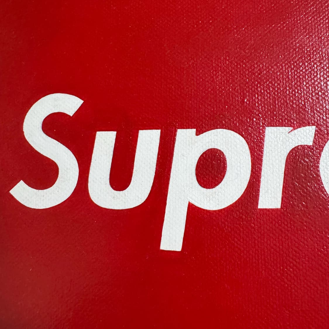 직접 그린 슈프림 로고 캔버스 원형 액자 판넬 30cm 상품이미지3