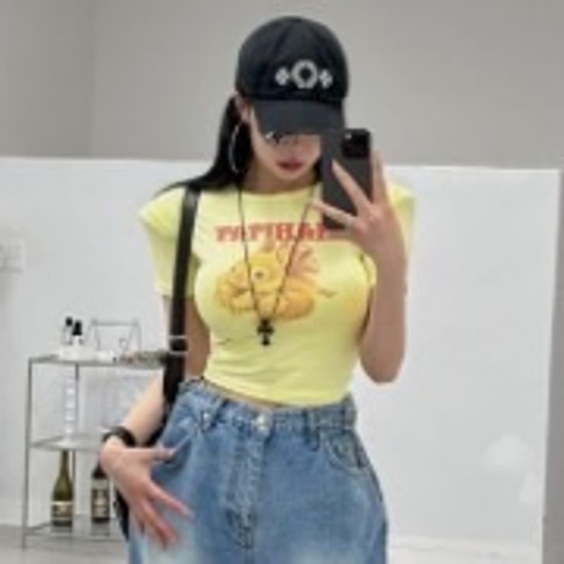 래빗 어깨패드 티셔츠 상품이미지3