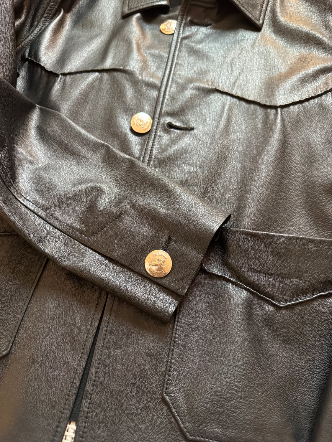 더 레터스 레더 웨스터 콘초 자켓 상품이미지4