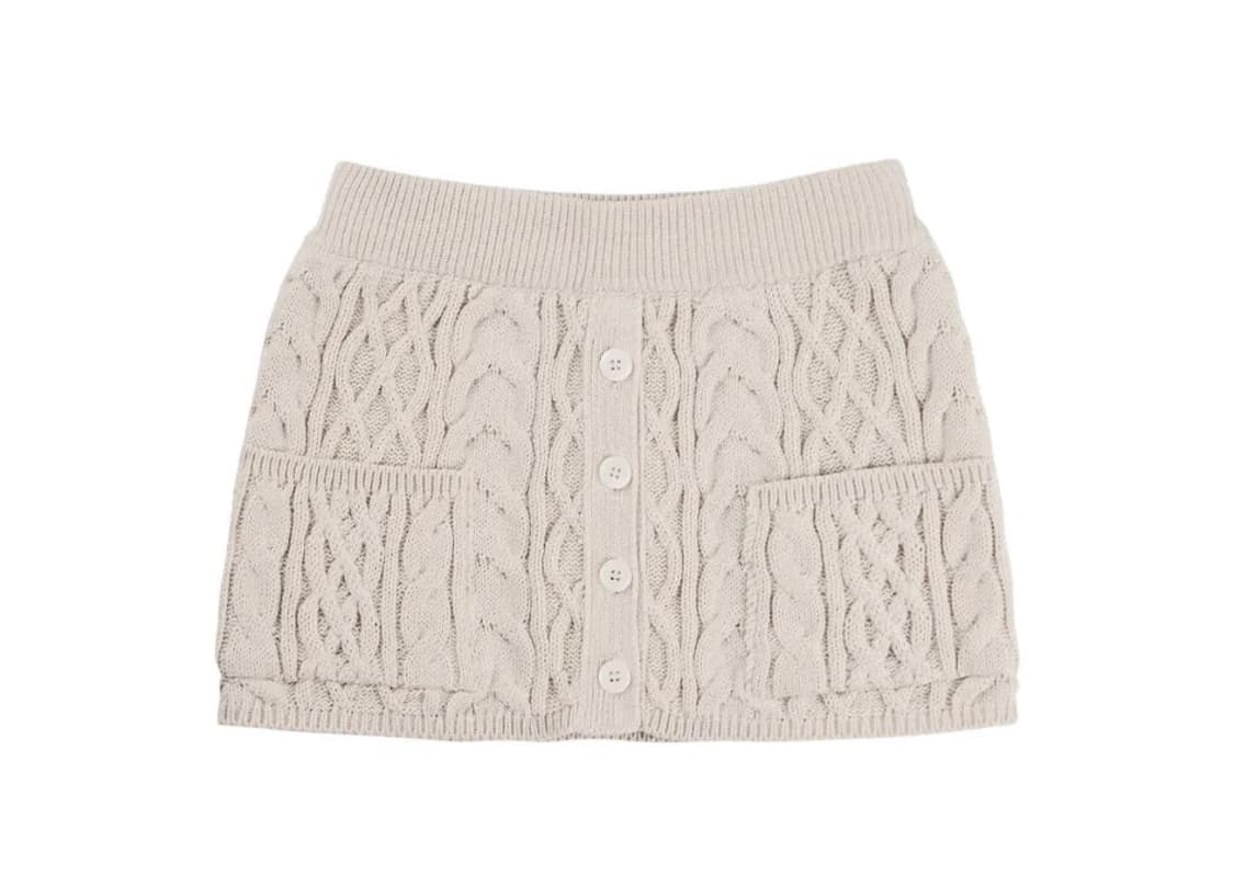힐다 Dear winter knit skirt [ oatmeal ] 상품이미지1