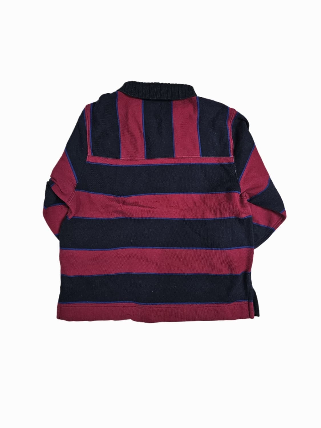 [S] 타미힐피거 네이비/레드 볼드 스트라이프 하프집업 (7부 소매) 상품이미지2