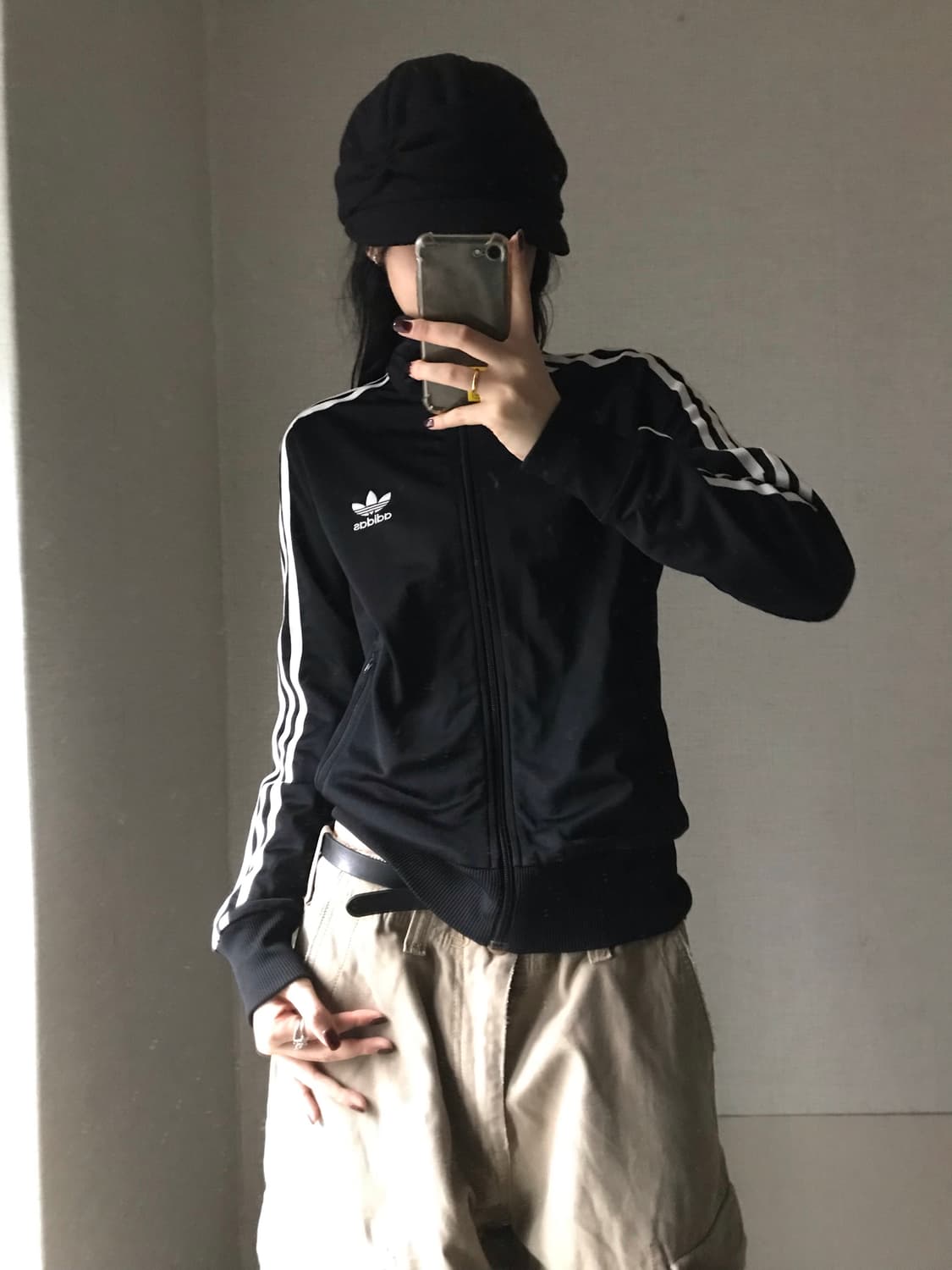아디다스 블랙 슬림핏 져지 상품이미지3
