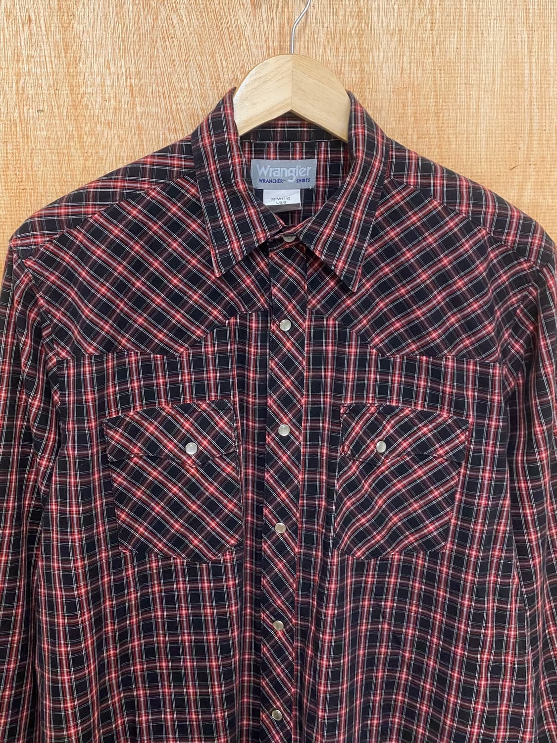 WRANGLER check western shirts 랭글러 웨스턴 셔츠 상품이미지5