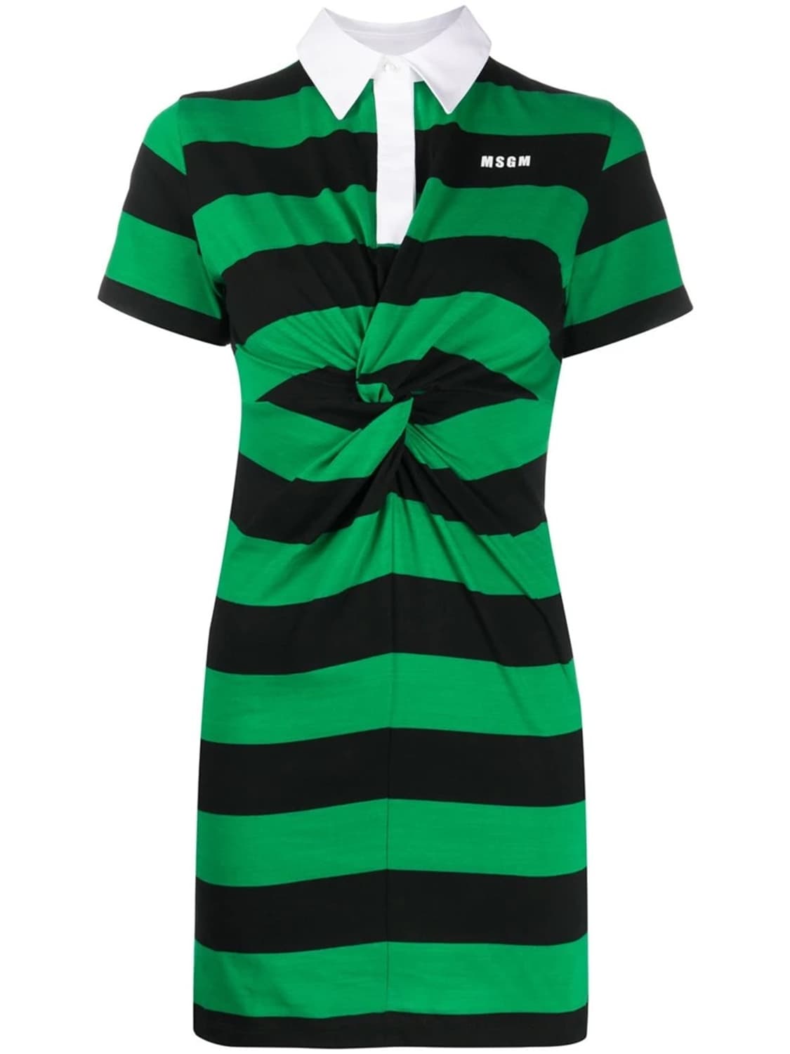 MSGM 그린/블랙 스트라이프 꼬임 미니 원피스 S (44사이즈) 상품이미지2