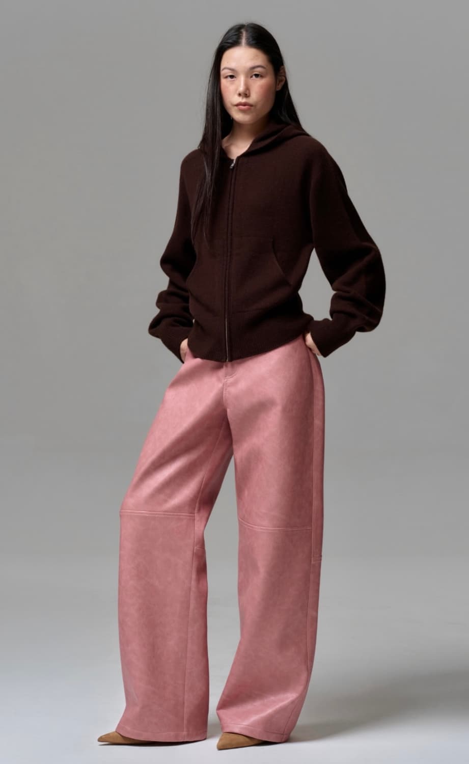 ERA 이알에이 캐시미어 니트 셋업(후드집업 + 팬츠) 상품이미지7