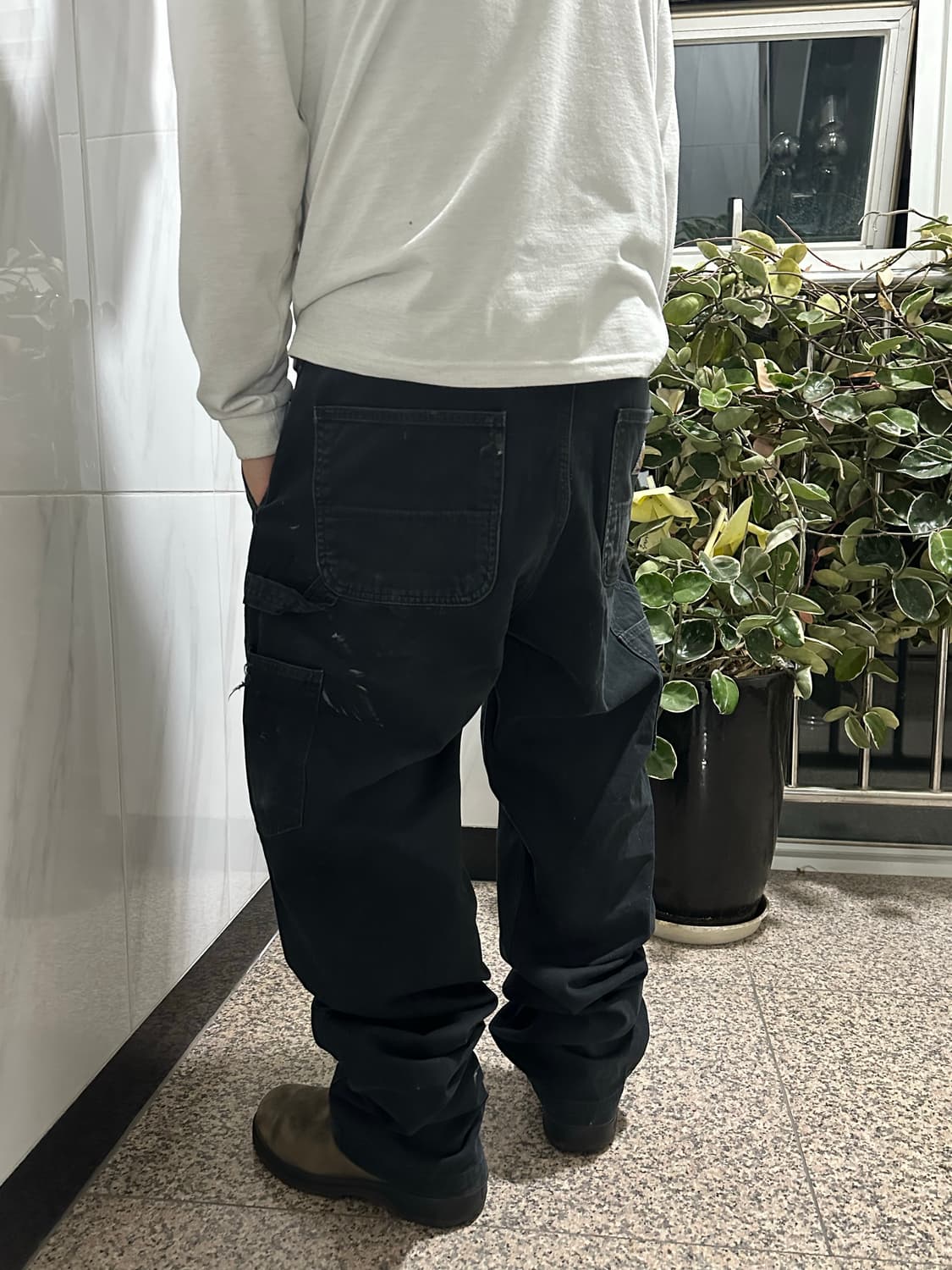 [칼하트] •Carhartt Carpenter Pants B324-BLK 상품이미지3