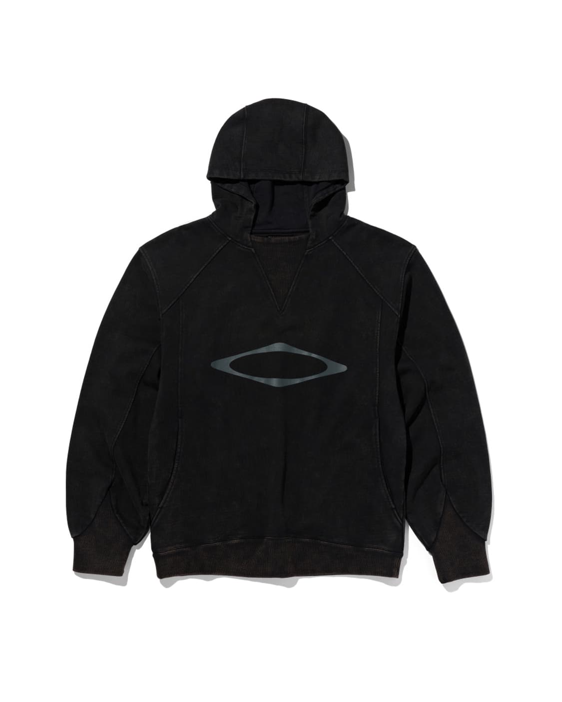 [L] 미스치프 블리치드 풀오버 후드 워시드 블랙 상품이미지1