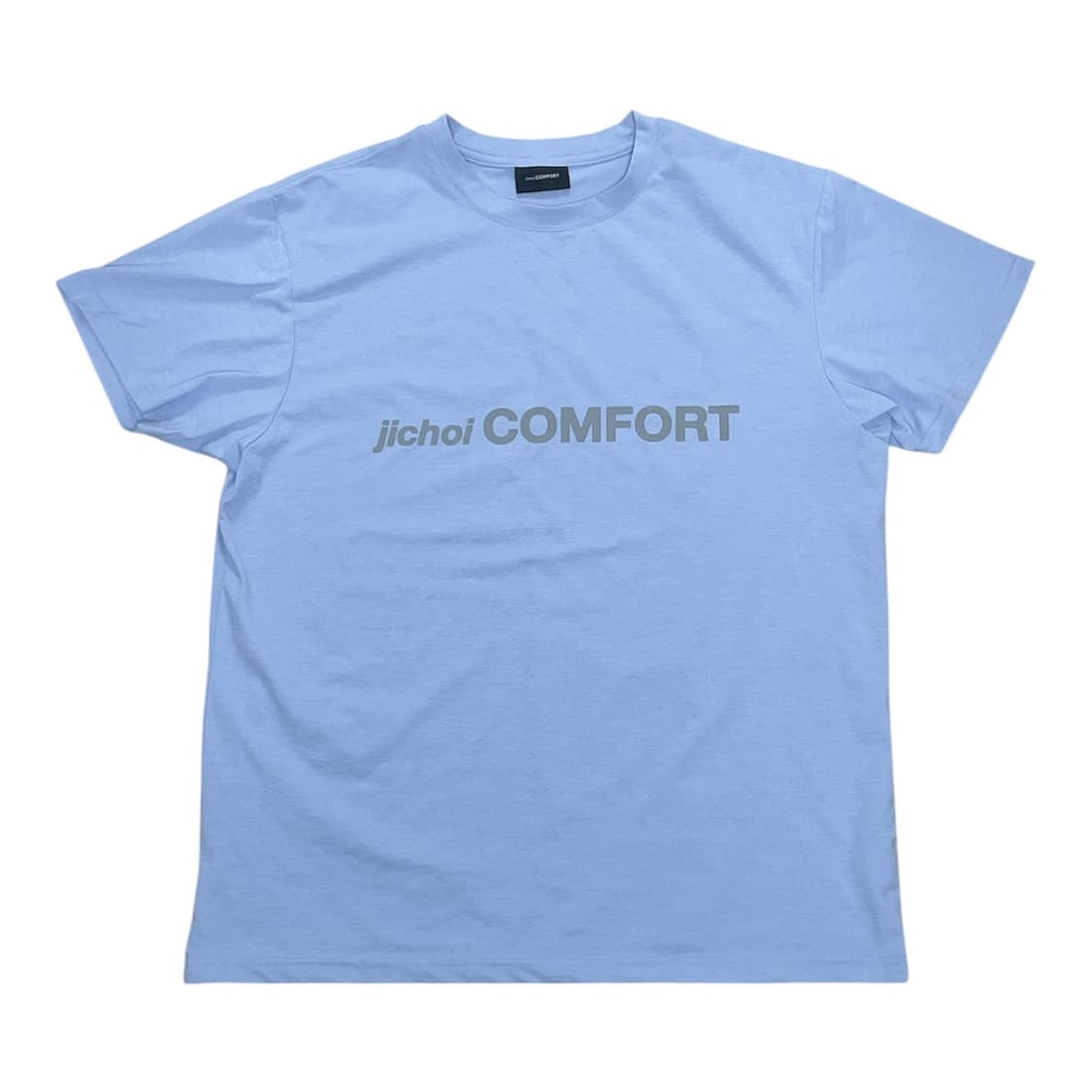 지초이컴포트 25-002 로고 반팔 티셔츠 스카이블루 상품이미지2