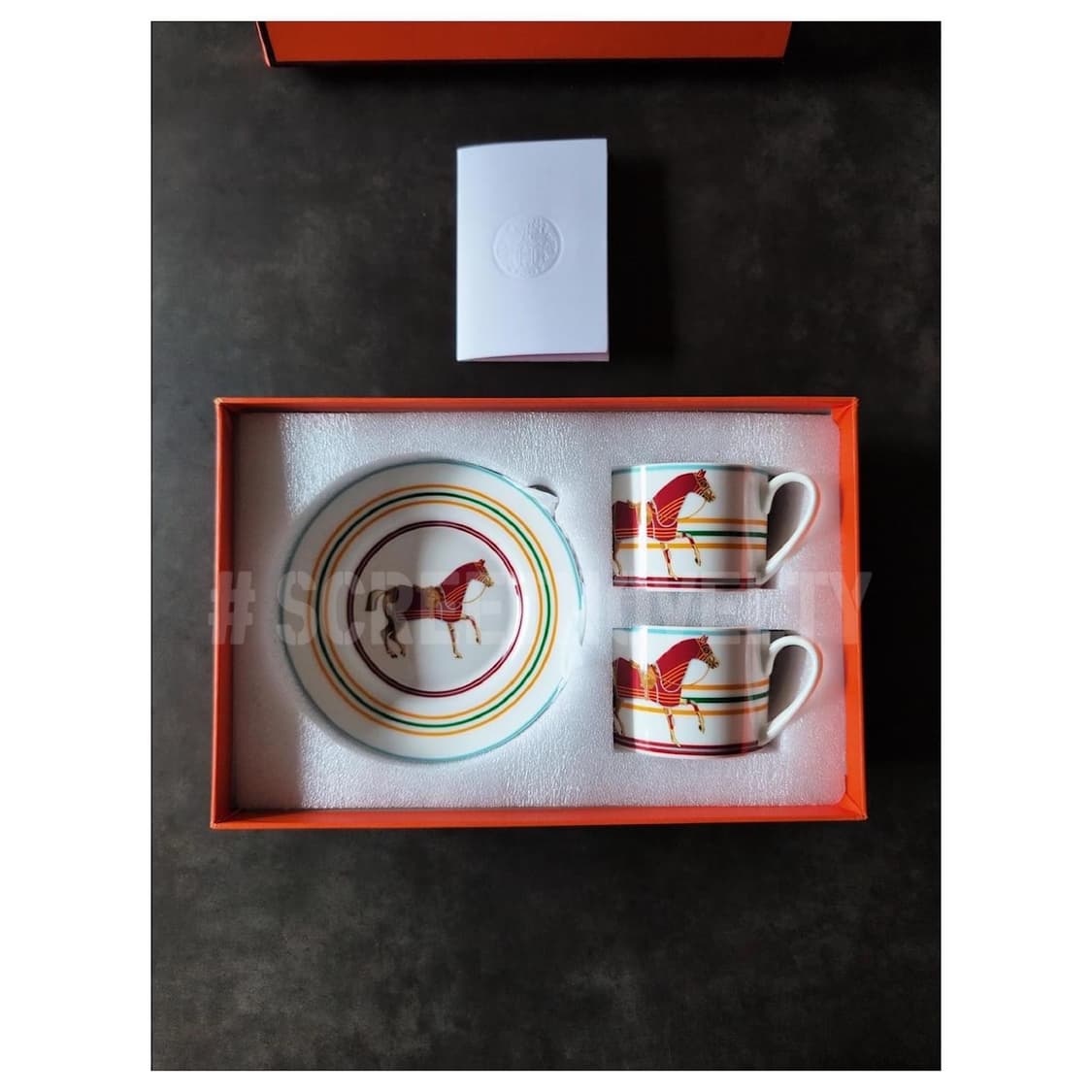 에르메스 2인조 찻잔세트 박스포장 선물세트 상품이미지2