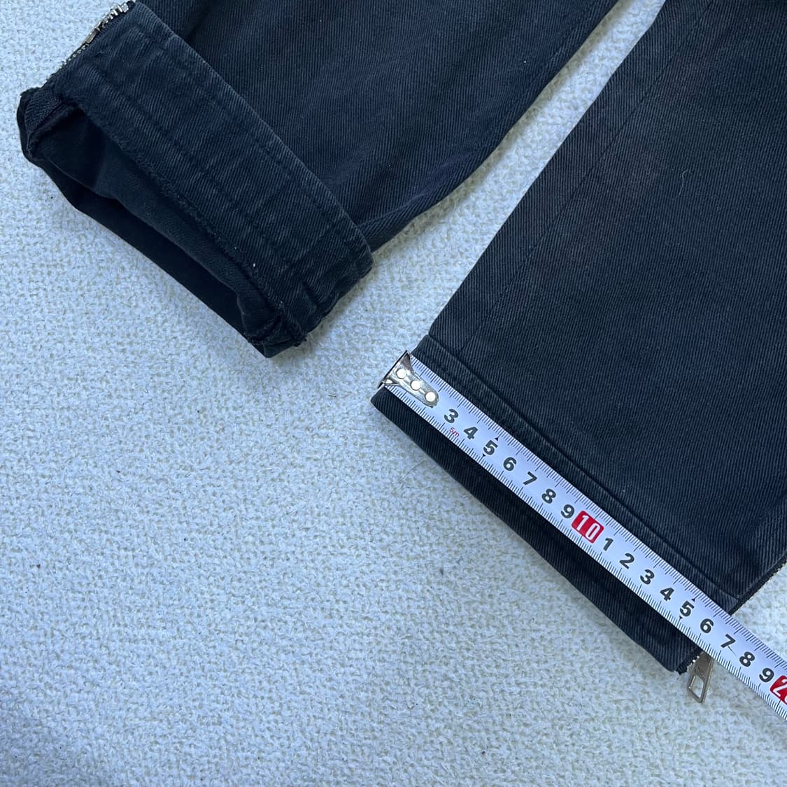 실측확인 닐바렛 흑청 데님 0401M 상품이미지8