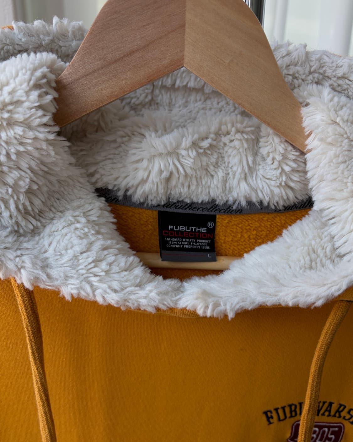 [L]후부 FUBU 하이넥 바시티 쉐르파 후드티 상품이미지9