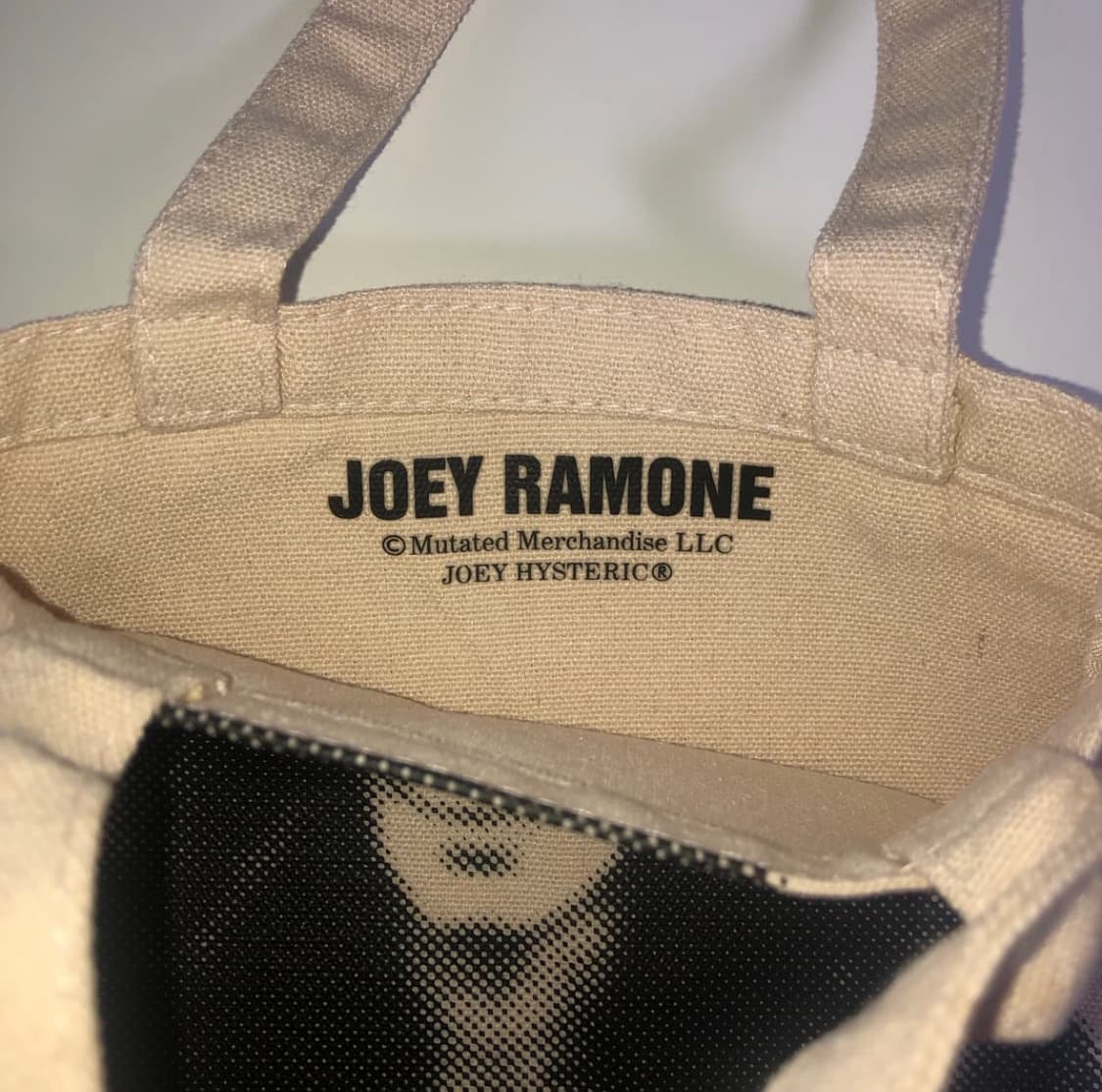 HYSTERIC GLAMOUR x JOEY RAMONE 미니 토트백 상품이미지2
