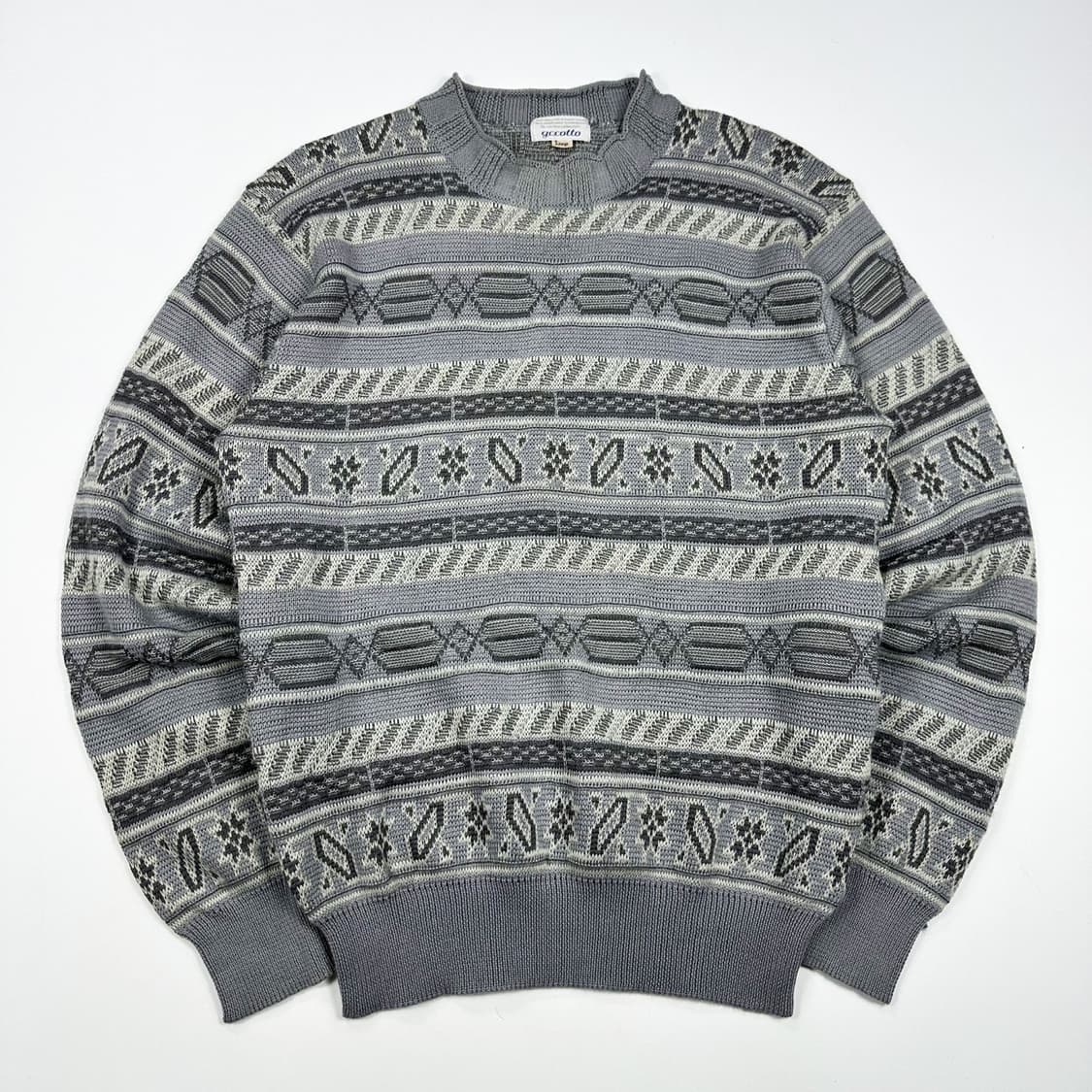 VTG 빈티지 재팬 노르딕 케이블 니트 (L) 상품이미지2