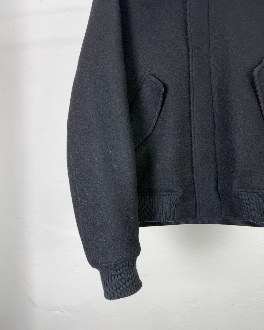 아미 시어링 칼라 봄버 자켓 블랙 상품이미지4