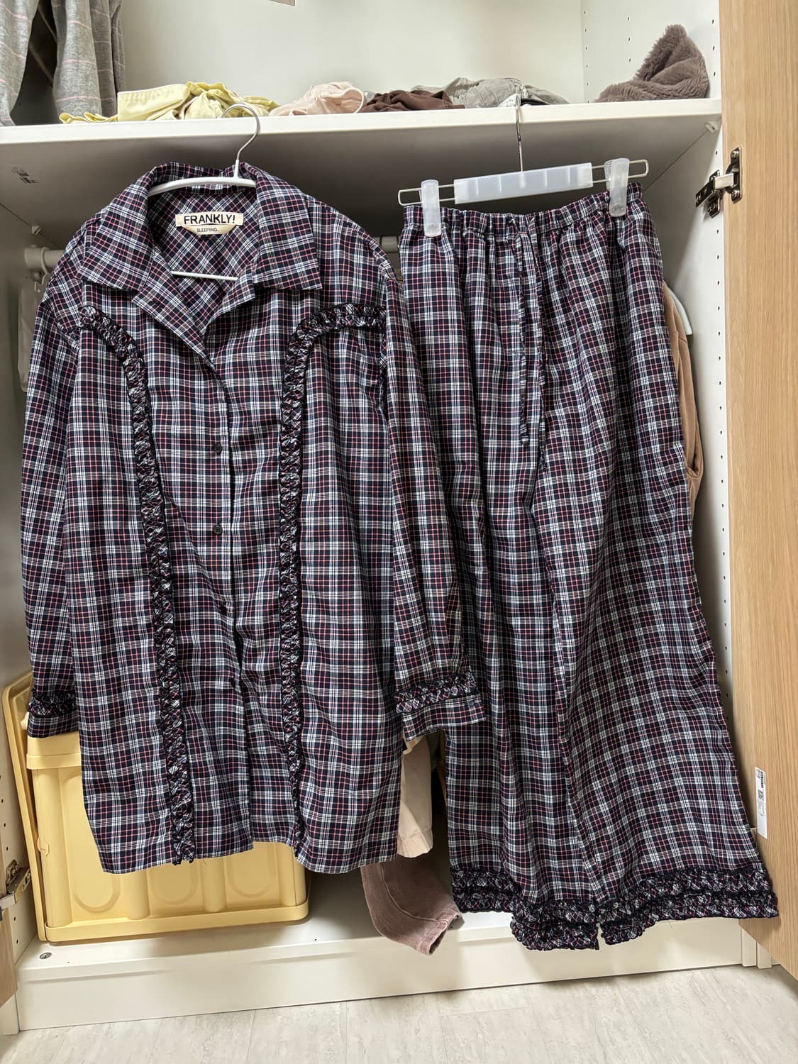 frankly! sleeping Ruffle Pajama Setup 상품이미지1