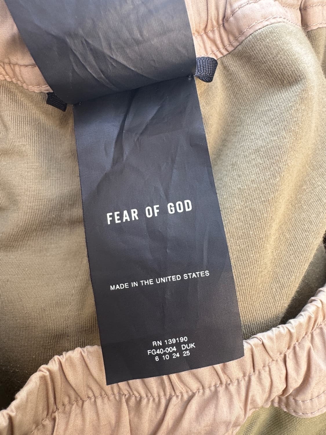 피어오브갓 7th 빈티지 카고 팬츠 올리브   FEAR OF GOD SE 상품이미지7