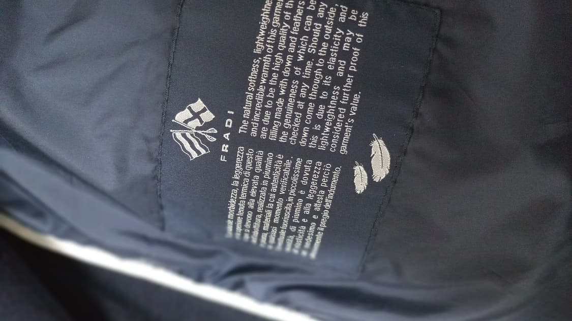 이태리 FRADI 구스다운 베스트 코듀로이 후드 패딩 조끼 프래디 프라디 상품이미지7