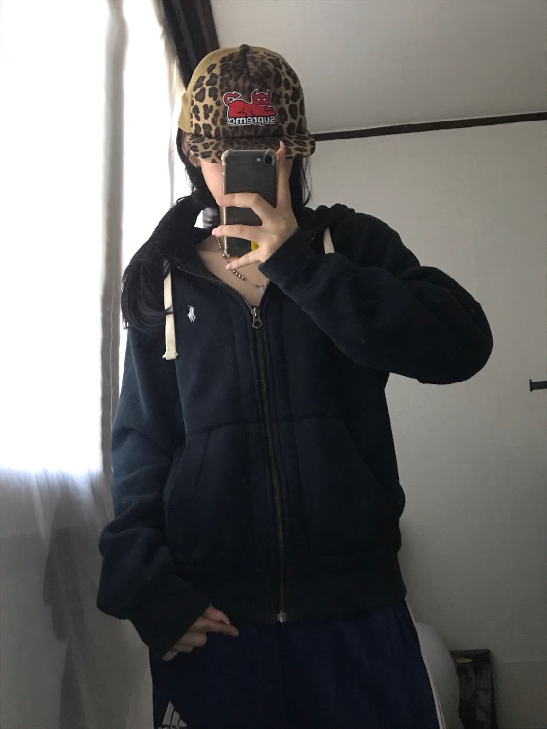 폴로 블랙 후드집업 상품이미지7