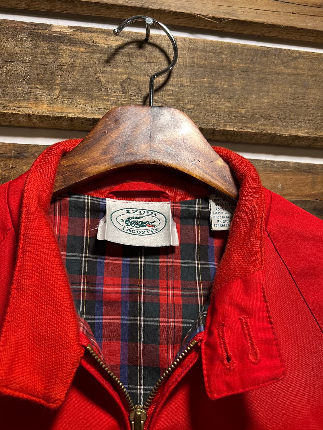 [M]90's IZOD 라코스테 바라쿠타 G-9 타입 해링턴 자켓 상품이미지2