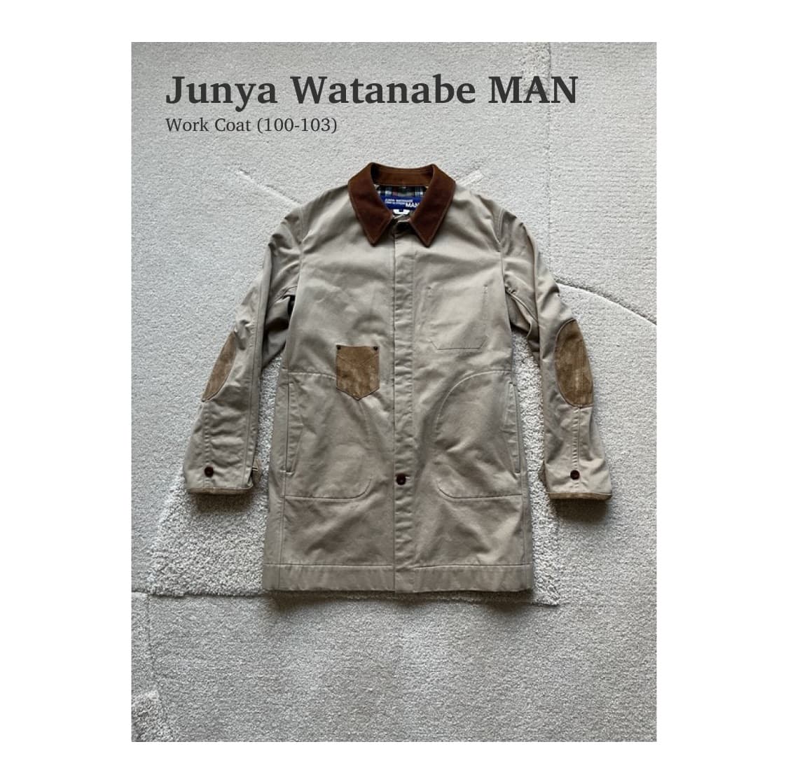 준야와타나베 맨 워크 코트 (100-103) 상품이미지1