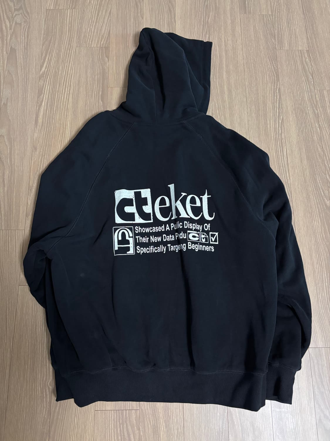 Plan Zip-Up Hoodie Black 상품이미지6
