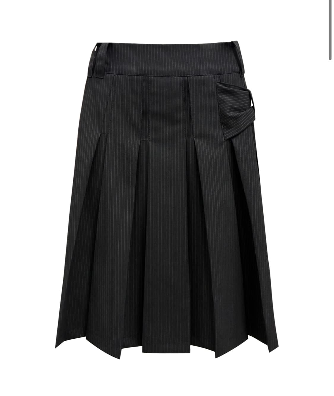 체메씨 사이드 보우 스커트 블랙 SIDE BOW PANEL PLEATS 상품이미지1