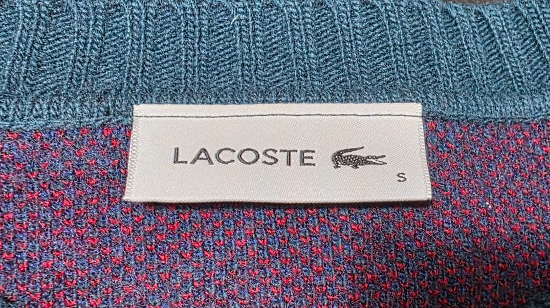 [정품/울100%] 라코스테 체크 크롭 니트 & 미니스커트 셋업 (S) 상품이미지4