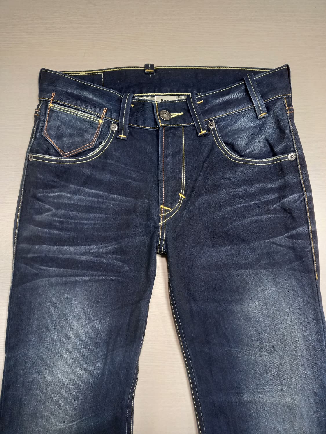 32 리바이스504 워싱 일자진 진청 32-382 상품이미지3