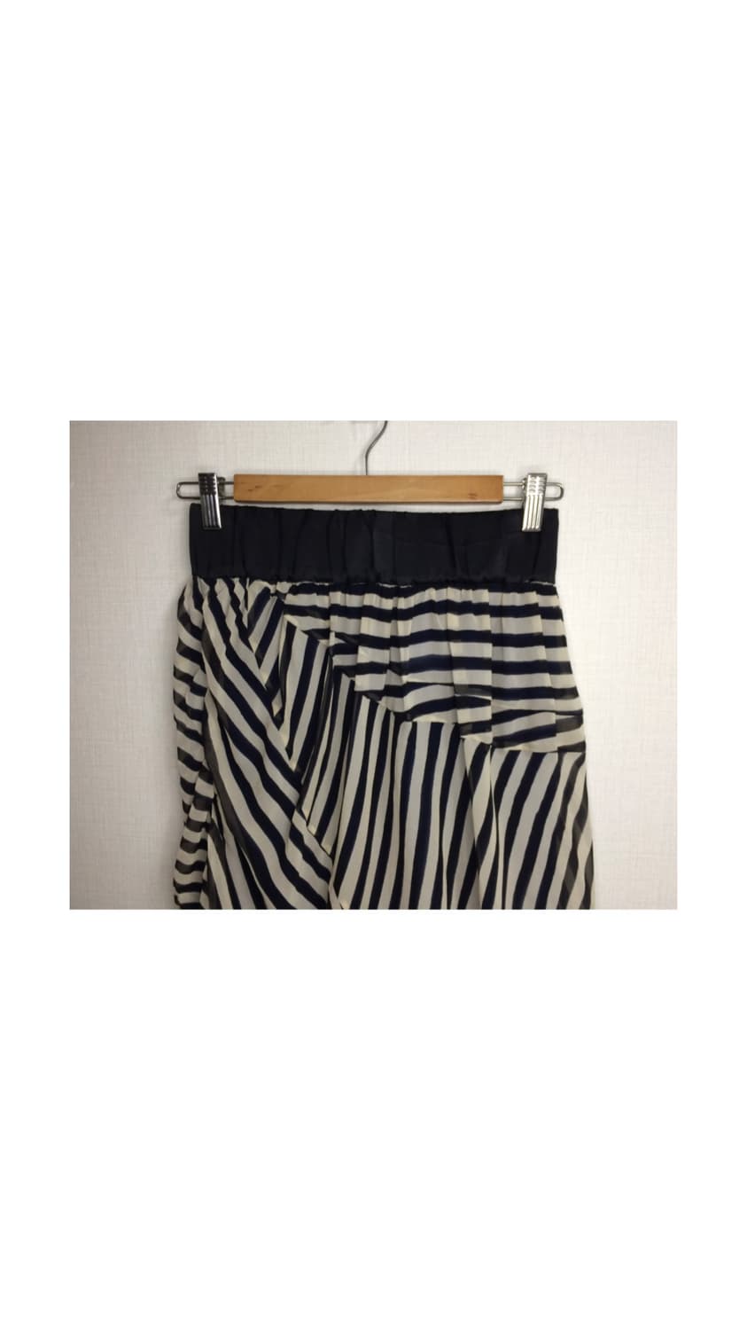 츠모리 치사토 스트라이프 벌룬 미디 스커트 상품이미지2