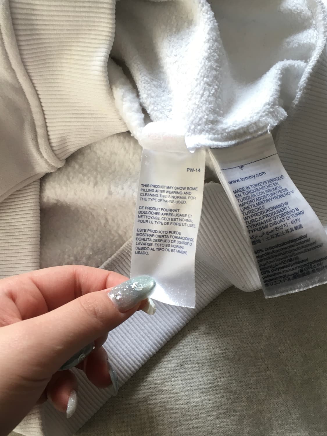 타미힐피거 자수로고 후드집업 상품이미지5