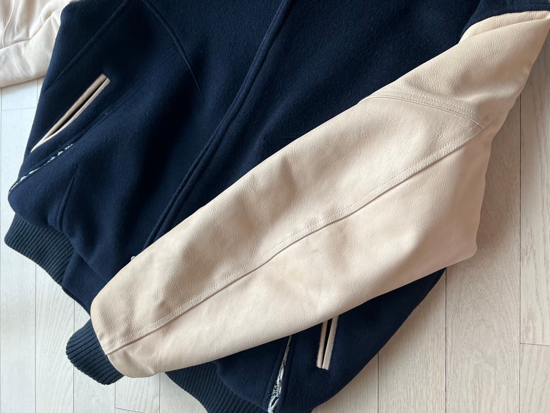 [L] XLIM EP.06 03 JACKET NAVY 바시티자켓 상품이미지4