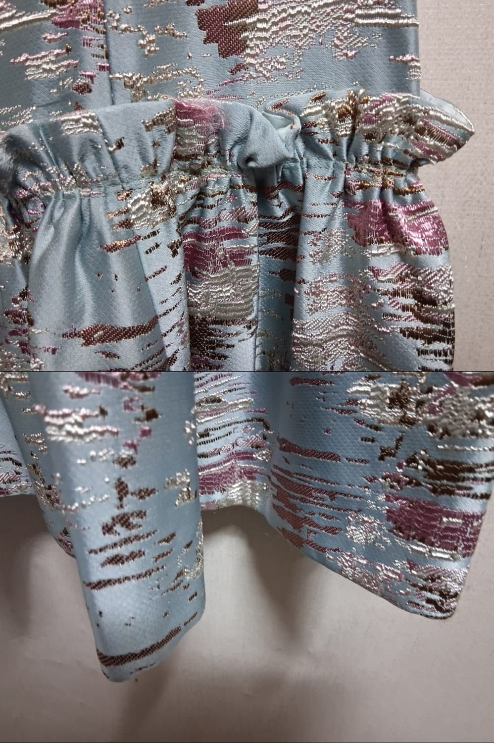 일본빈티지수입 Shesty 메탈릭 글램 파티자카드원피스 55 하객룩 파티 상품이미지6