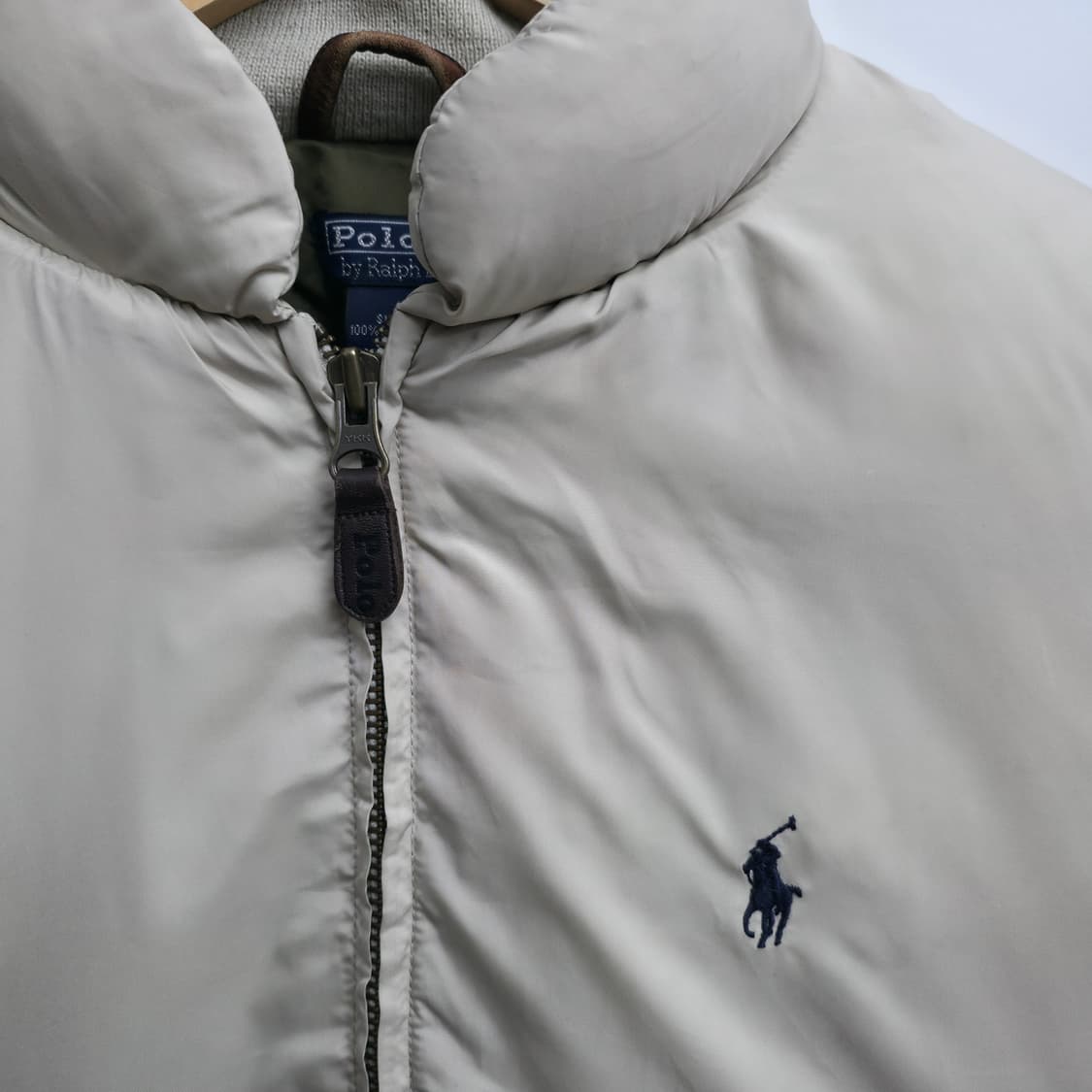 [L] 폴로 랄프로렌 아이보리 푸퍼 패딩 자켓 상품이미지4