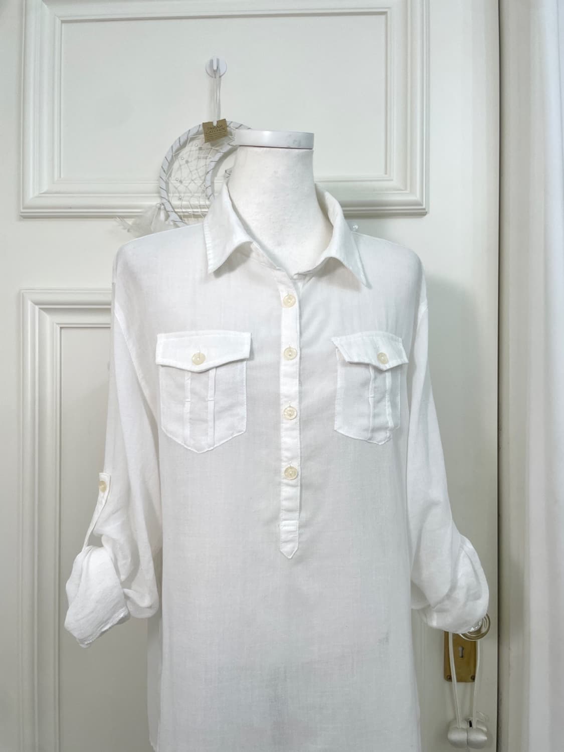 white pocket point summer shirt opc 상품이미지5