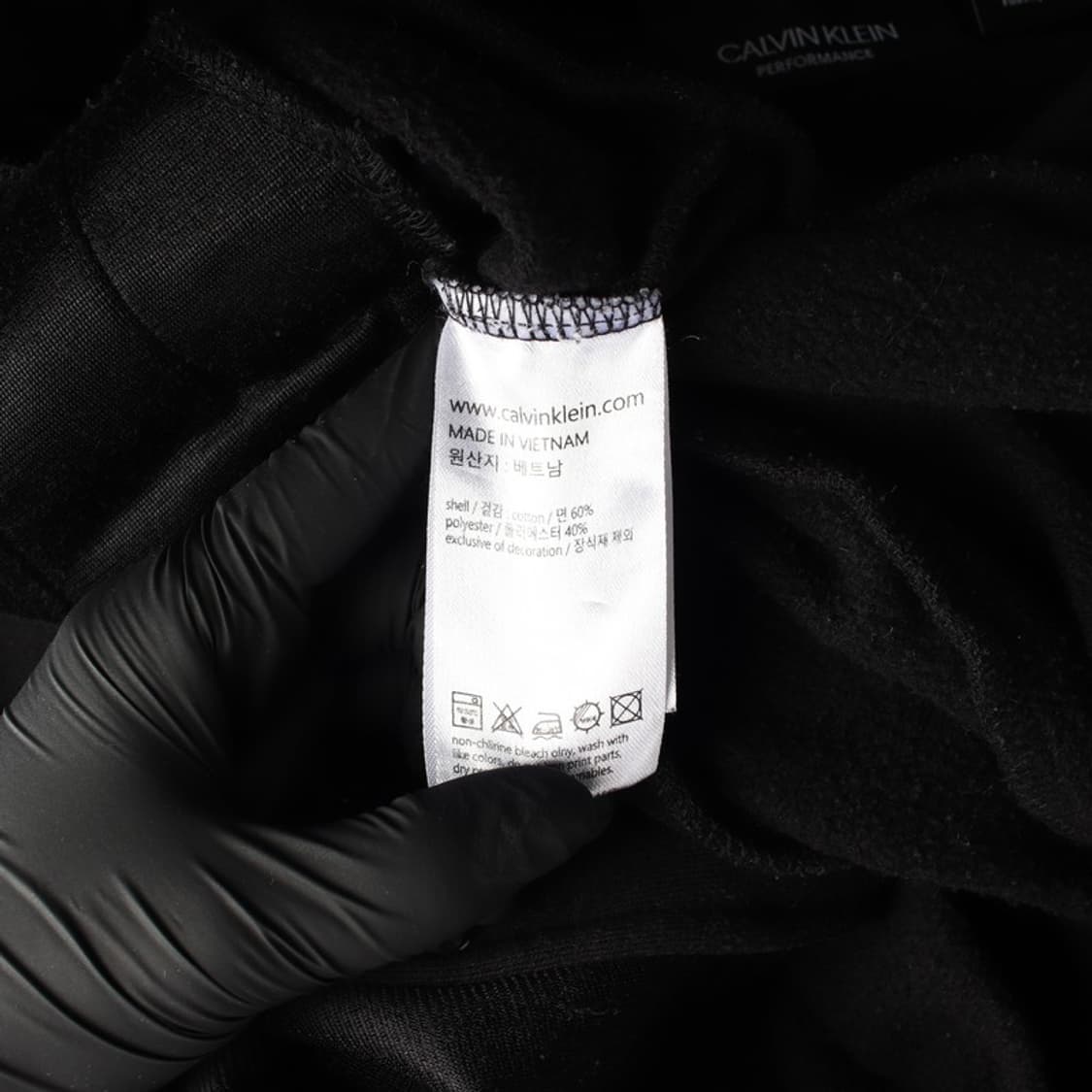 캘빈클라인 퍼포먼스 로고 테이핑 기모 후드 집업 L 상품이미지6