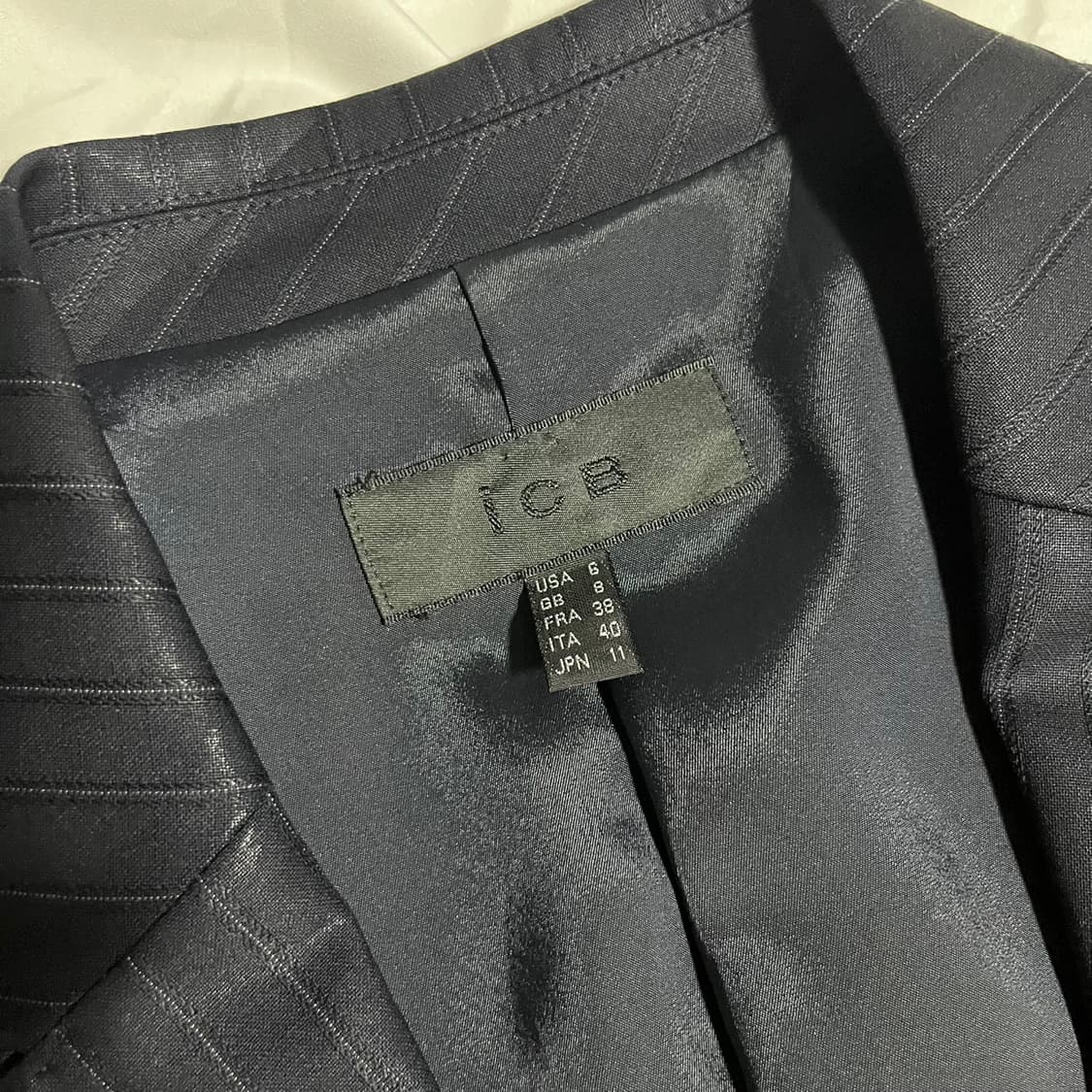 ICB . 슬림핏 스트라이프 블레이저 상품이미지5