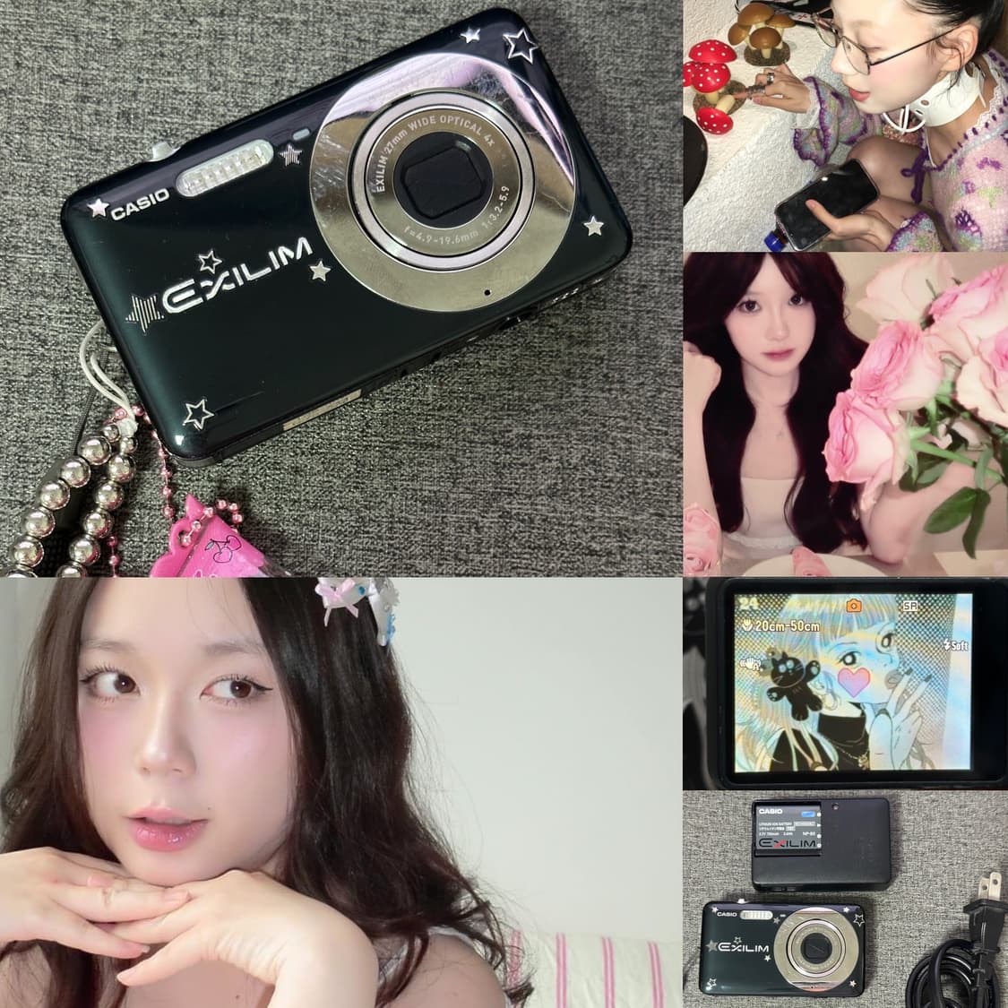 커스터드핑크색감🧁카시오 엑슬림 EX-Z800 지팔이ೀ 상품이미지1