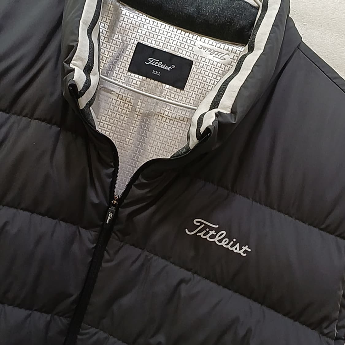 정품 타이틀리스트 골프 남성 구스 다운 패딩 조끼 2XL 경량 사랑봉봉 상품이미지4