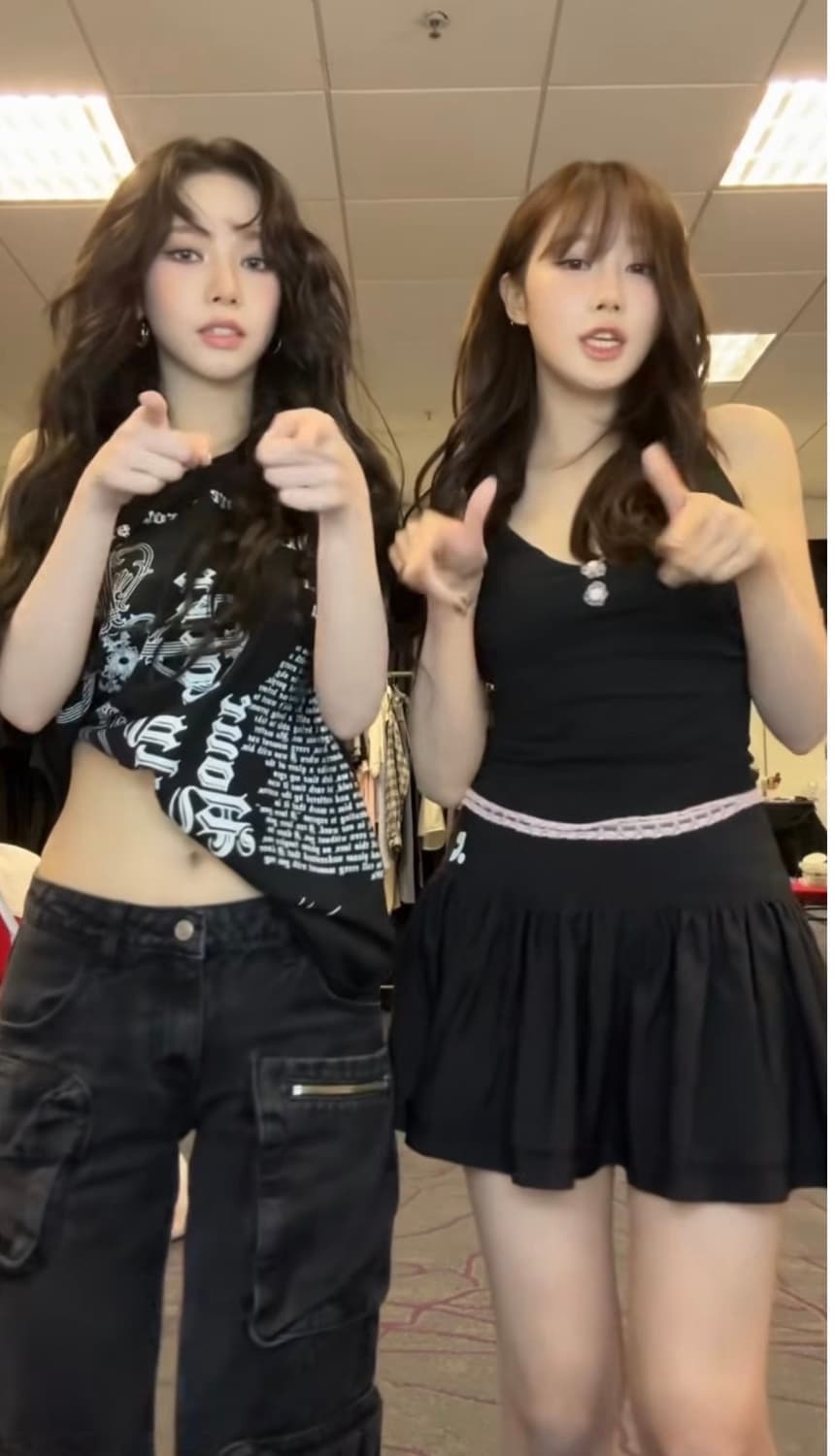 오픈와이와이 카고 포켓 진 블랙 2사이즈(기장만줄임) 카리나 닝닝 바지 상품이미지2